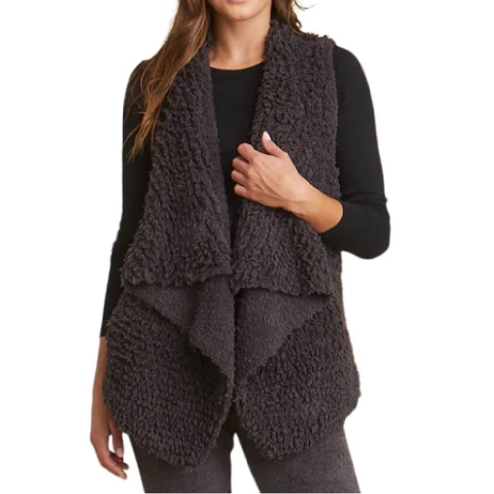 Barefoot Dreams Cozychic Loop Fringe Cascading Vest